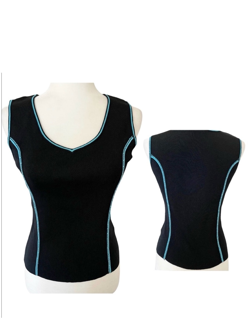 Hannah Jones Sleeveless Embellished Tank Size Small